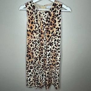 Calvin Klein Brown‎ Animal Print Shift Dress